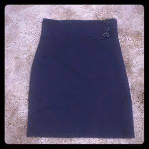 Navy blue pinup wiggle skirt
